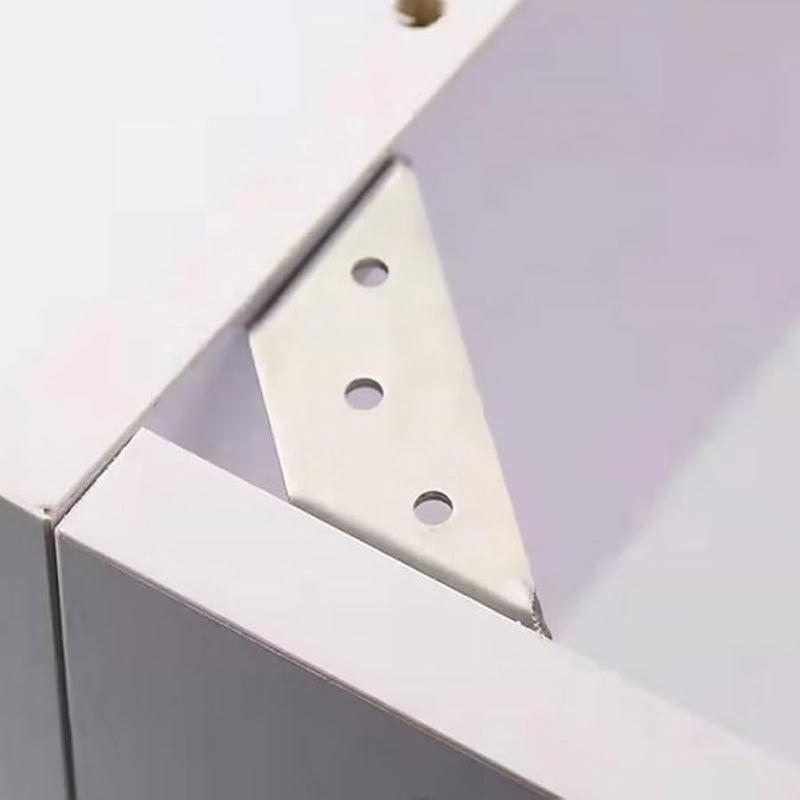 Housoutil 12 Sets Stainless Steel Corner Braces Heavy Duty Angle Connectors with Screws - Image 2